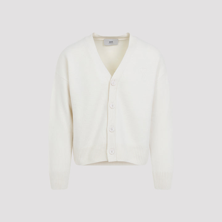 Ami Cardigan - White | 60538f6353241fda151d3fd6a8867ad9e6883d83