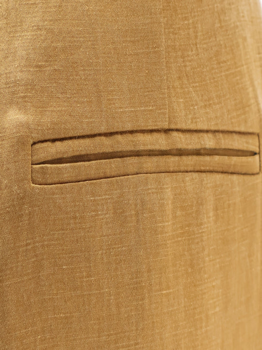 Lyocell And Linen Trousers
