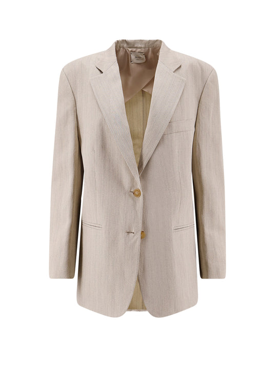Viscose And Linen Blazer