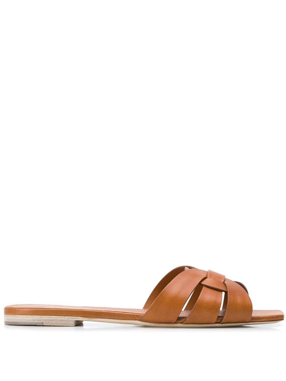 Saint Laurent Paris Sandals - Brown | 33d07847338d3ba86a42364d9f715b80ac336b23