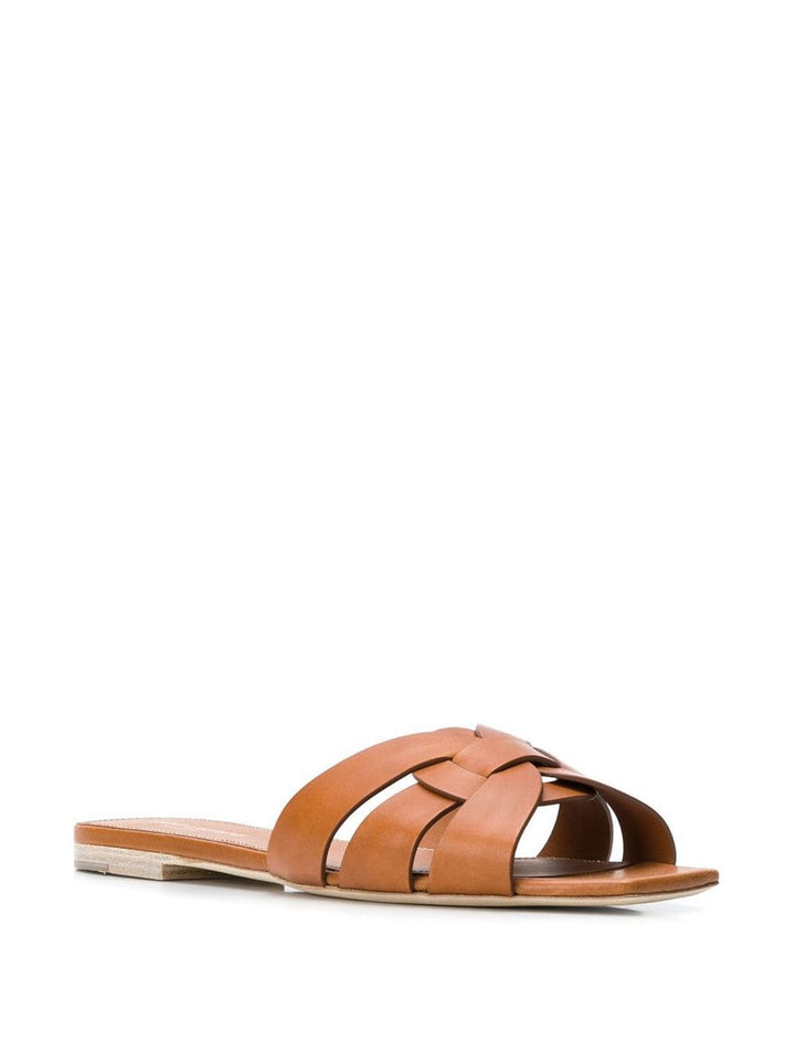 Saint Laurent Paris Sandals - Brown | 51de837a594f99c786095cba84df85a0f8e7a2ca
