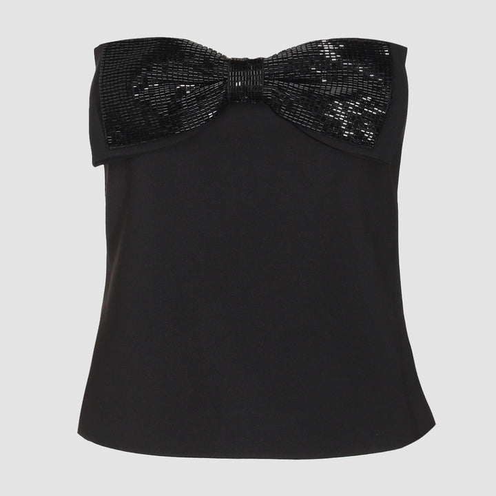 Self-Portrait Top - Blacks and greys | def346ca8e8c3bf7584f5d83e24aa3e1c3a883a7