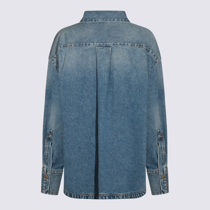 The Attico Shirts - Blue and green | 6118fef12db8d5f381fb8eb0dc775cc886f2c613