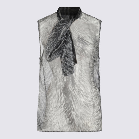 Top Pelliccia F.Do Grigio