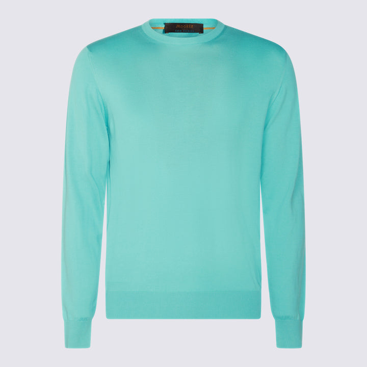 Moorer Sweaters - CARIBBEN TURQUOISE | de4fcfef3863ef96198de296b2cb5b63d37cad84