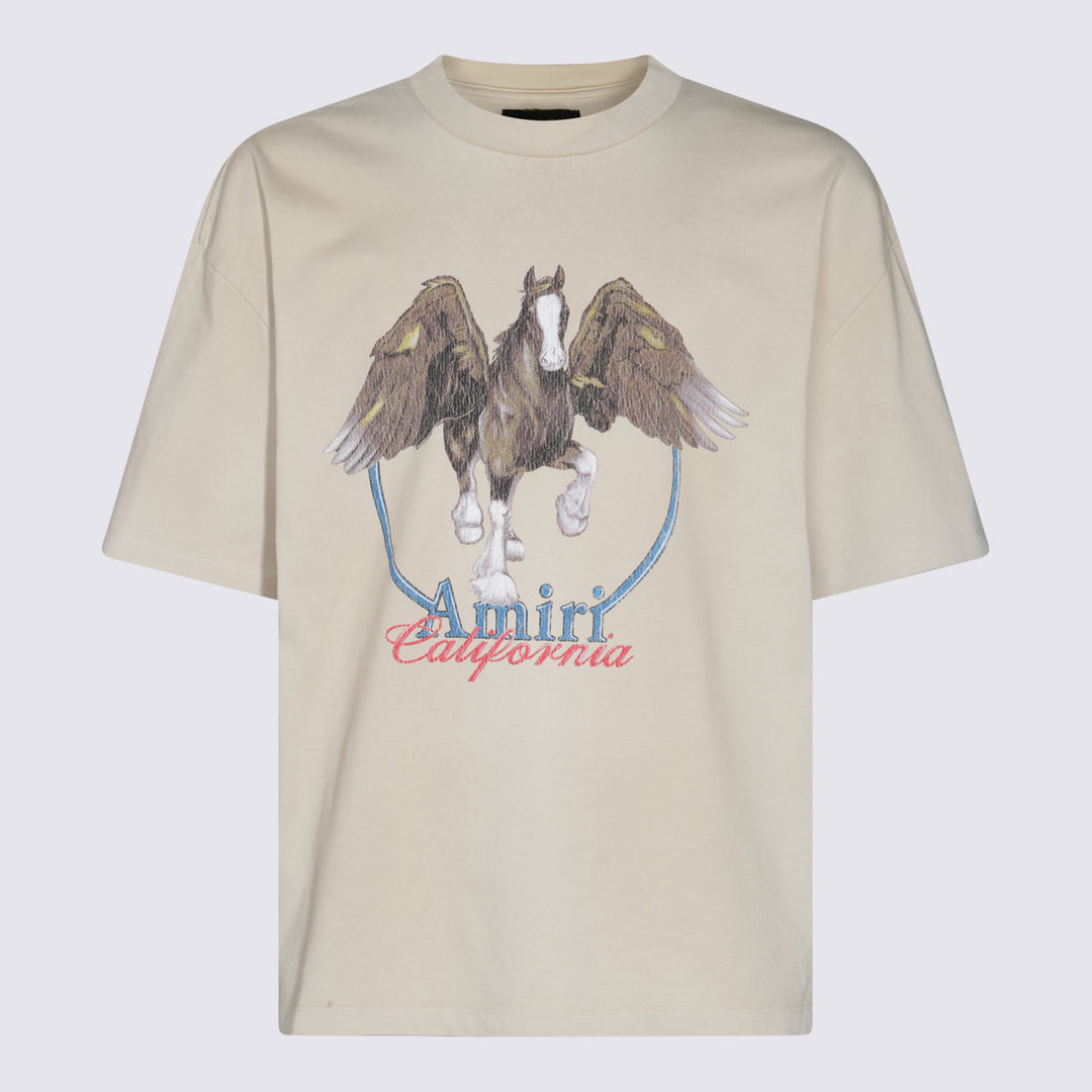 Amiri T-shirts and Polos - ALABASTER | 78275e6b016de415a95076425c655c43f809c4df