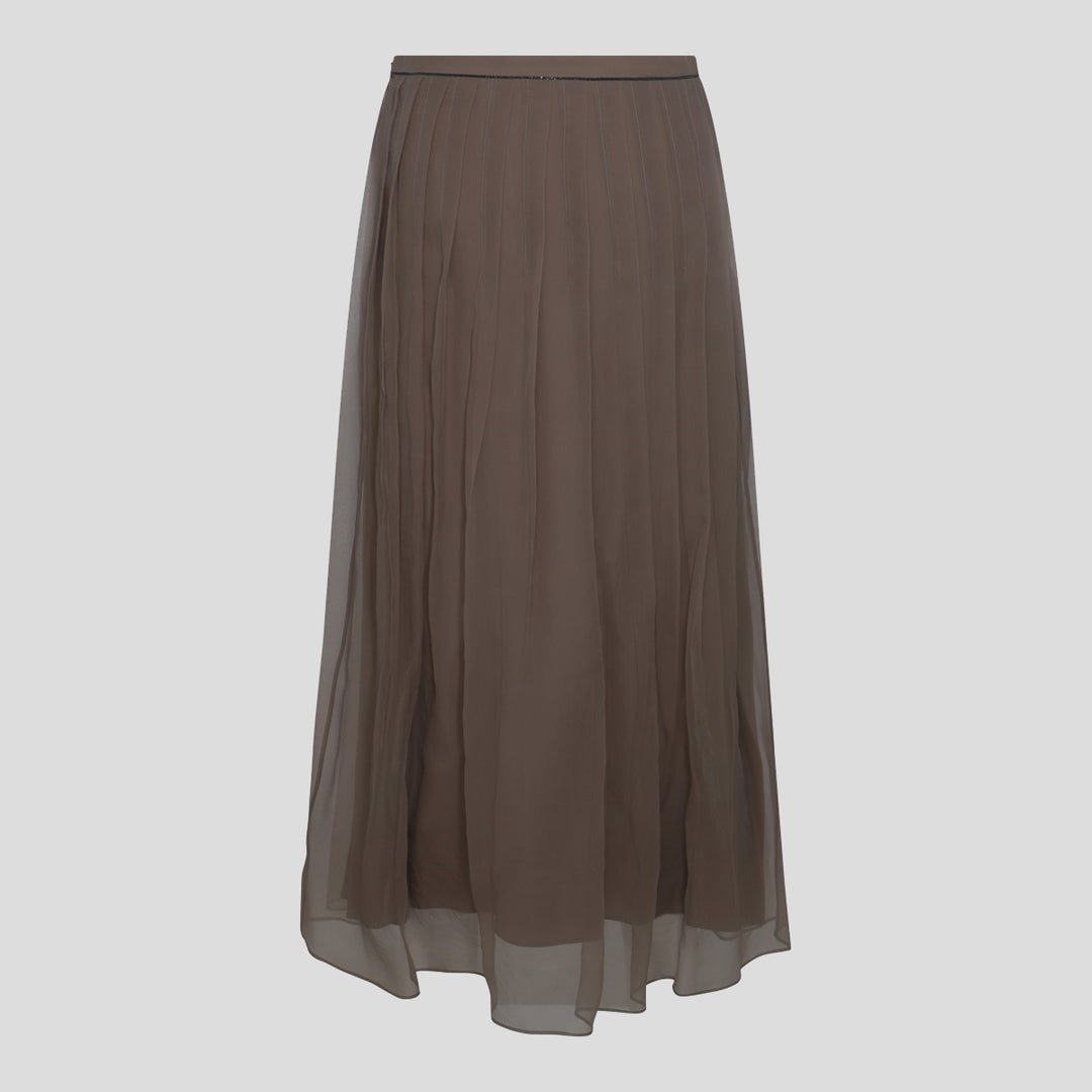Brunello Cucinelli Skirts - Brown | 456ad67c0c5df6eb58f999ebf7ae2a68cde773e1