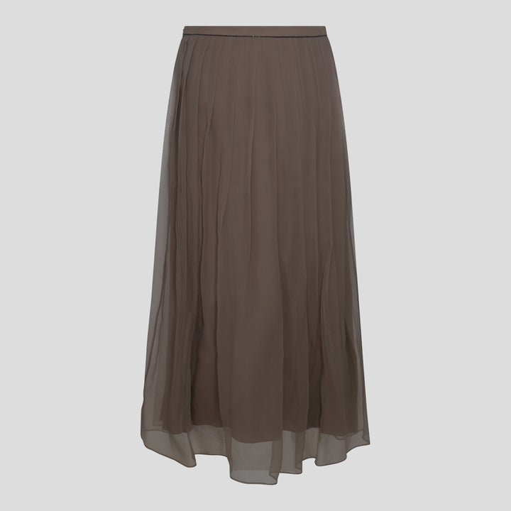 Brunello Cucinelli Skirts - Brown | 456ad67c0c5df6eb58f999ebf7ae2a68cde773e1