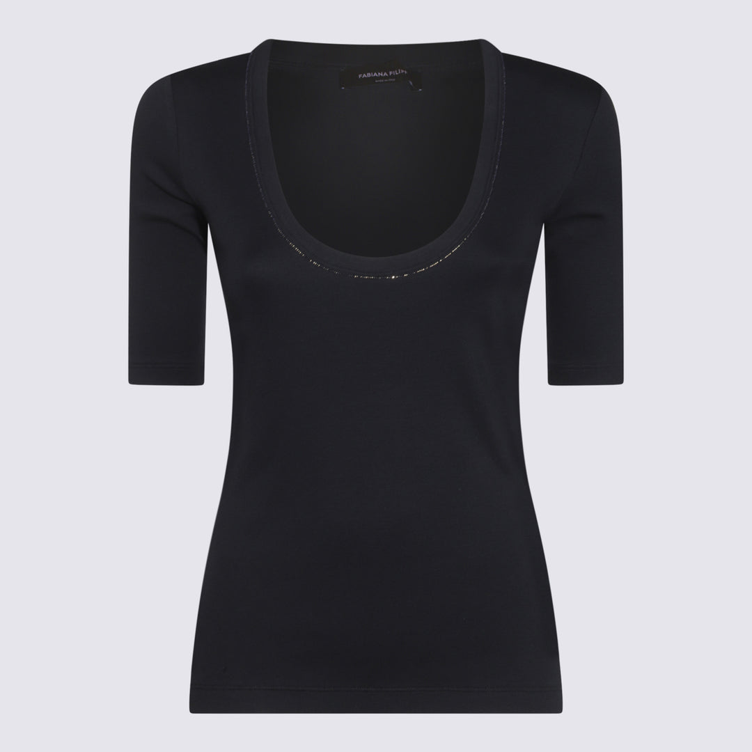 Fabiana Filippi T-shirts and Polos - Blue and green | 1f3d8137c73f42c840157825ee8e49062dc46bdf