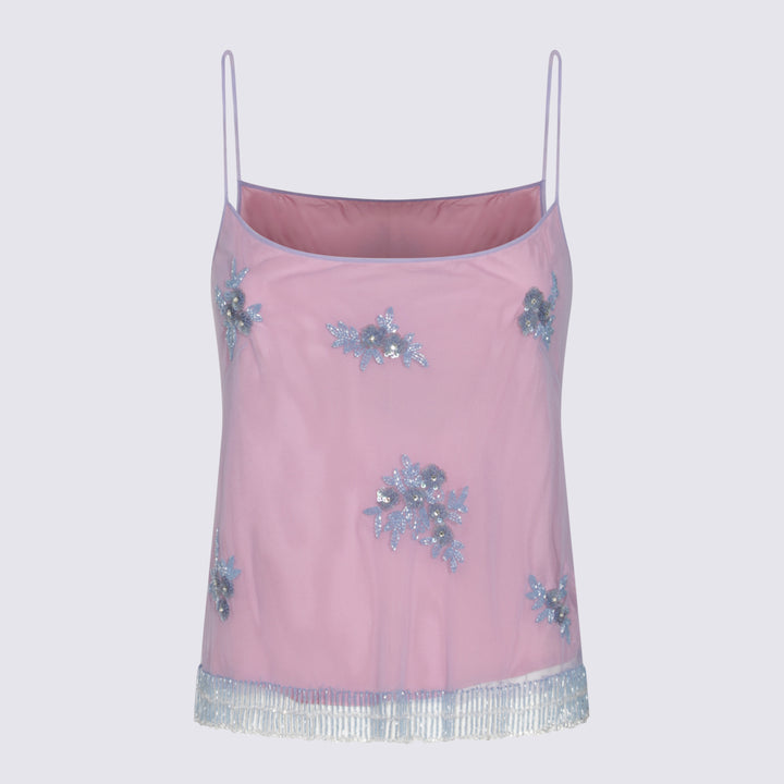 Blumarine Top - Blue and green | dfa8ce484280c1483e1857e9912f7243ad5084b9