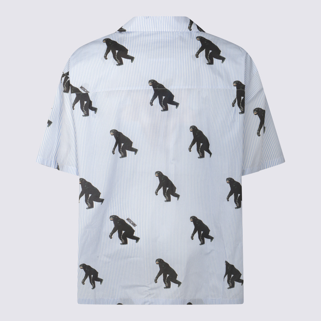 Moschino Shirts - Blue and green | befeee77896a65bcdc740177e19d2896196f1aaf