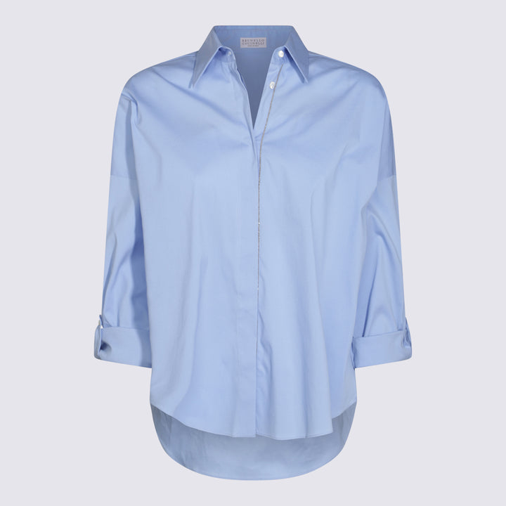 Brunello Cucinelli Shirts - Blue and green | 291fad5070eb4918b177fb6efa753b935110484d