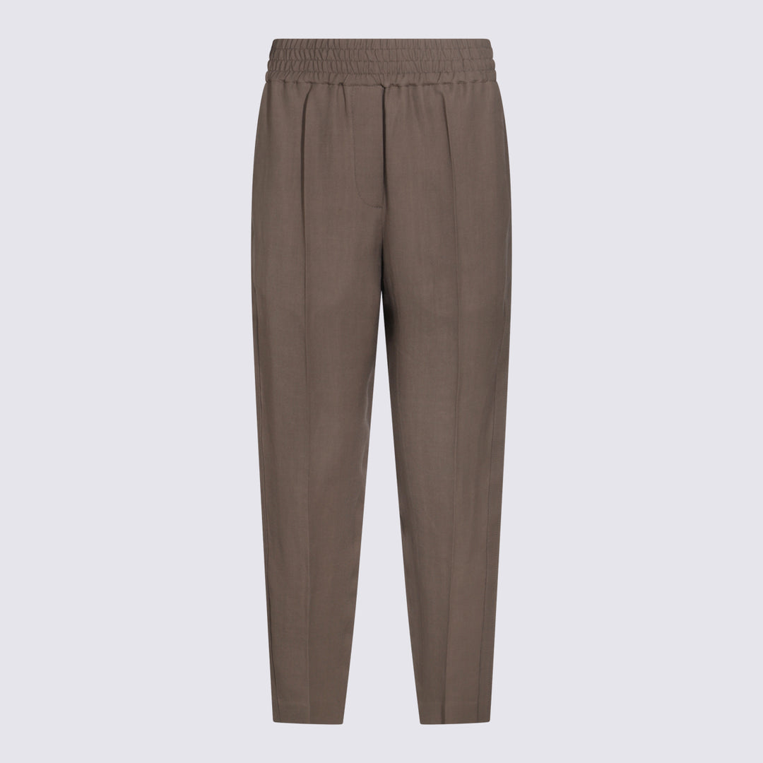 Brunello Cucinelli Trousers - Brown | a351e8f99e96e8795b5f9b4cfd717414e3a98546
