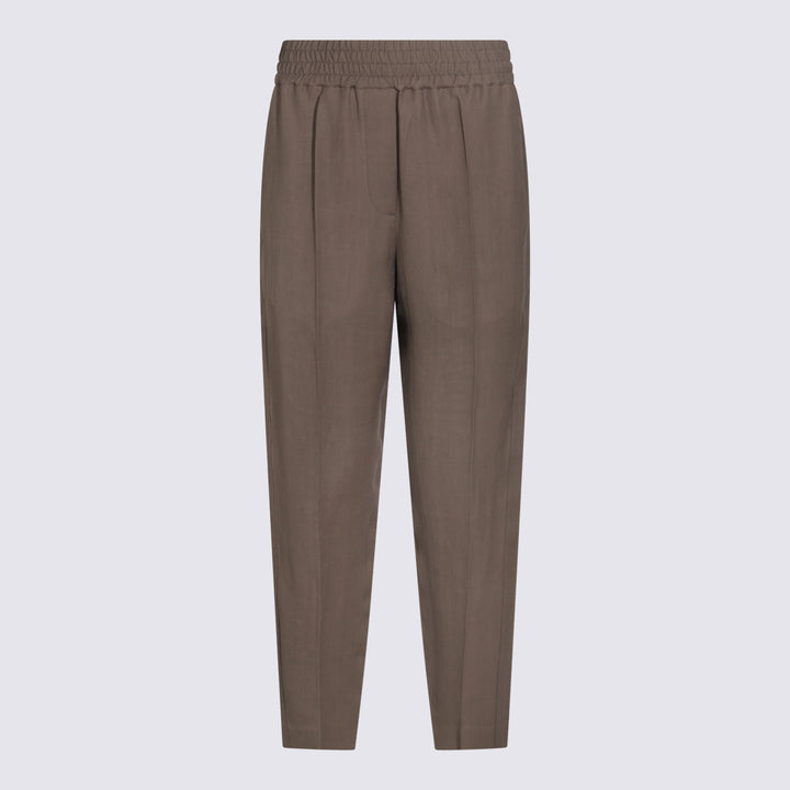Brunello Cucinelli Trousers - Brown | a351e8f99e96e8795b5f9b4cfd717414e3a98546