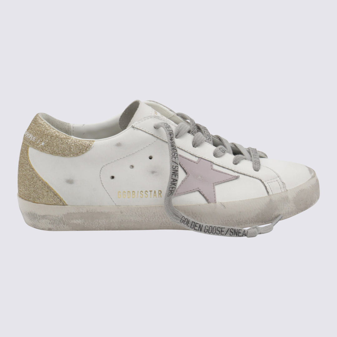 Golden Goose Sneakers - WHITE/LILAC/PLATINUM | 1c2de629db320a391f7b3cc27959b97a2232724c