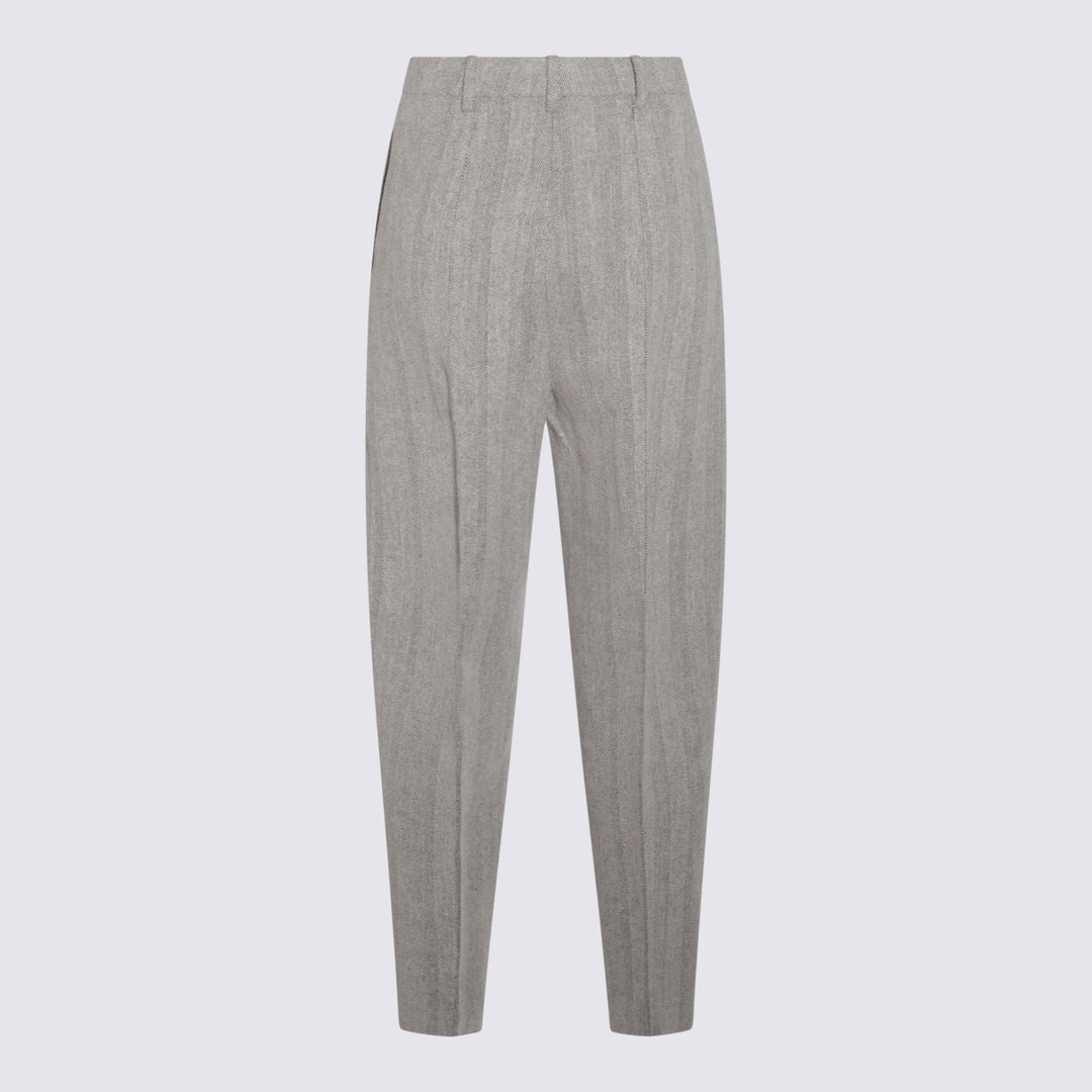 Loro Piana Trousers - CHALK/BLACK | bde85c45fc9ff1257328e3d6c370d217a6613ed5