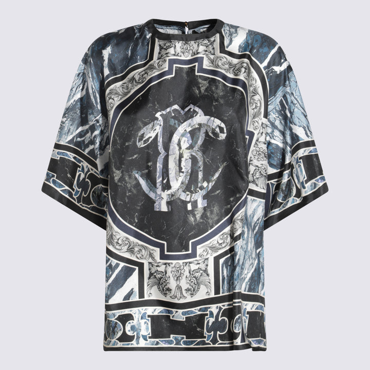 Roberto Cavalli T-shirts and Polos - Blue and green | edd767068ebc659e377e89c796cbcfed92cd811b