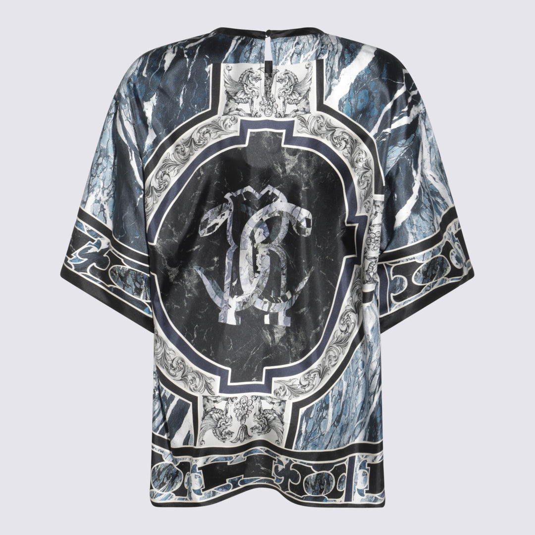 Roberto Cavalli T-shirts and Polos - Blue and green | 9123832cc6300228d30c516df6aade68cda7c347