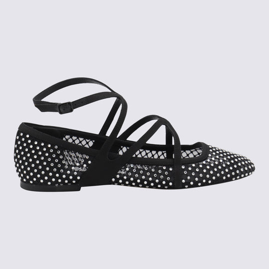 Flat Shoes Black/Crystal