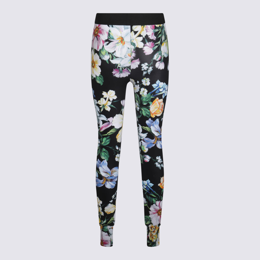 Dolce & Gabbana Trousers - MIX FIORI F.DO NERO | c7df4a71de6e98a2139b6a299cae836864dfcdbb
