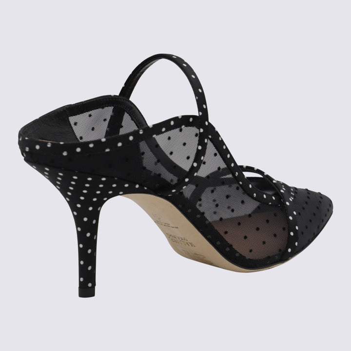 Malone Souliers With Heel - BLACK POLKA | 992c01ff97dc80af2981aa2879bcf383ab1e55ab