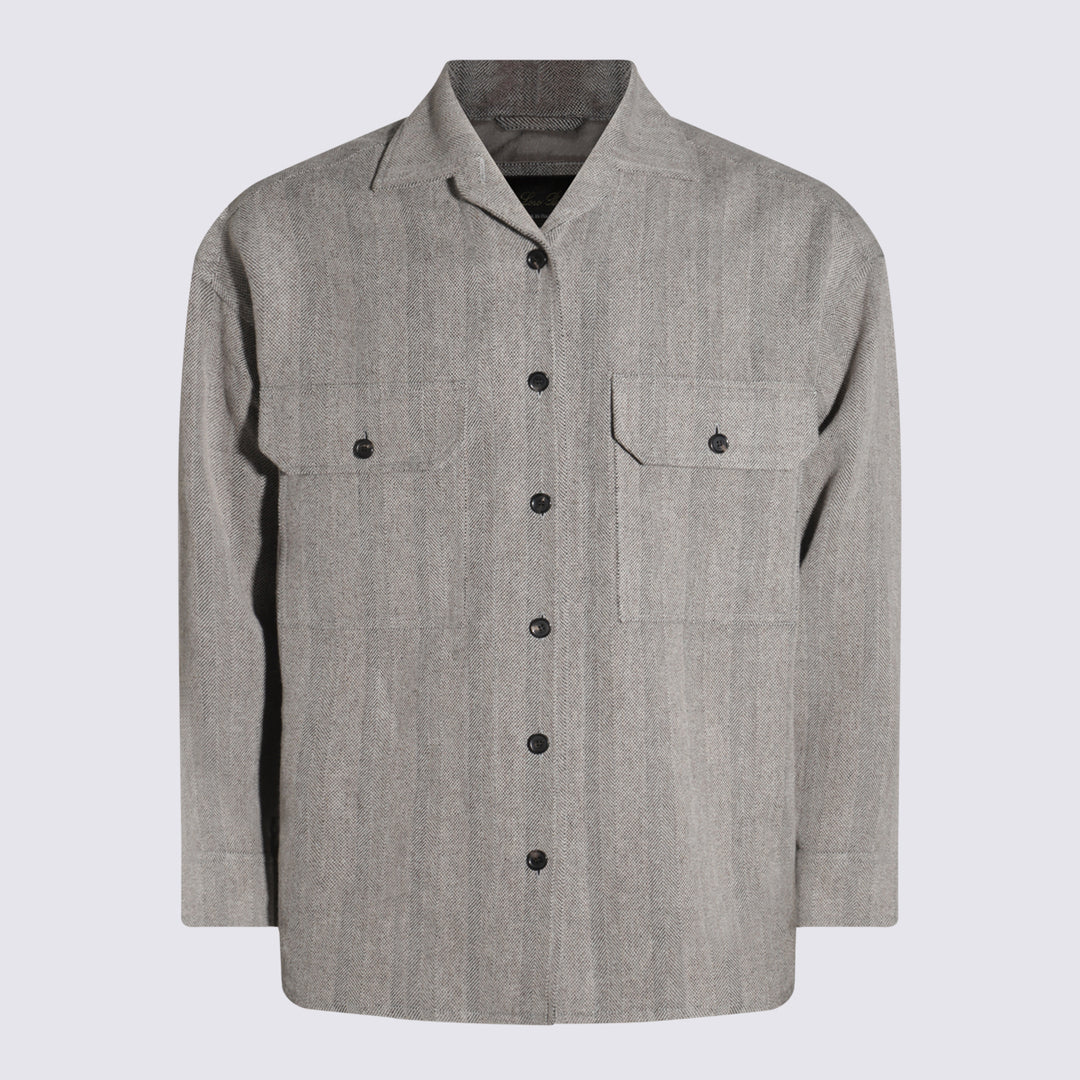 Loro Piana Shirts - CHALK/BLACK | a02f16f80f26b3e72ba444e390739a882d6f8245
