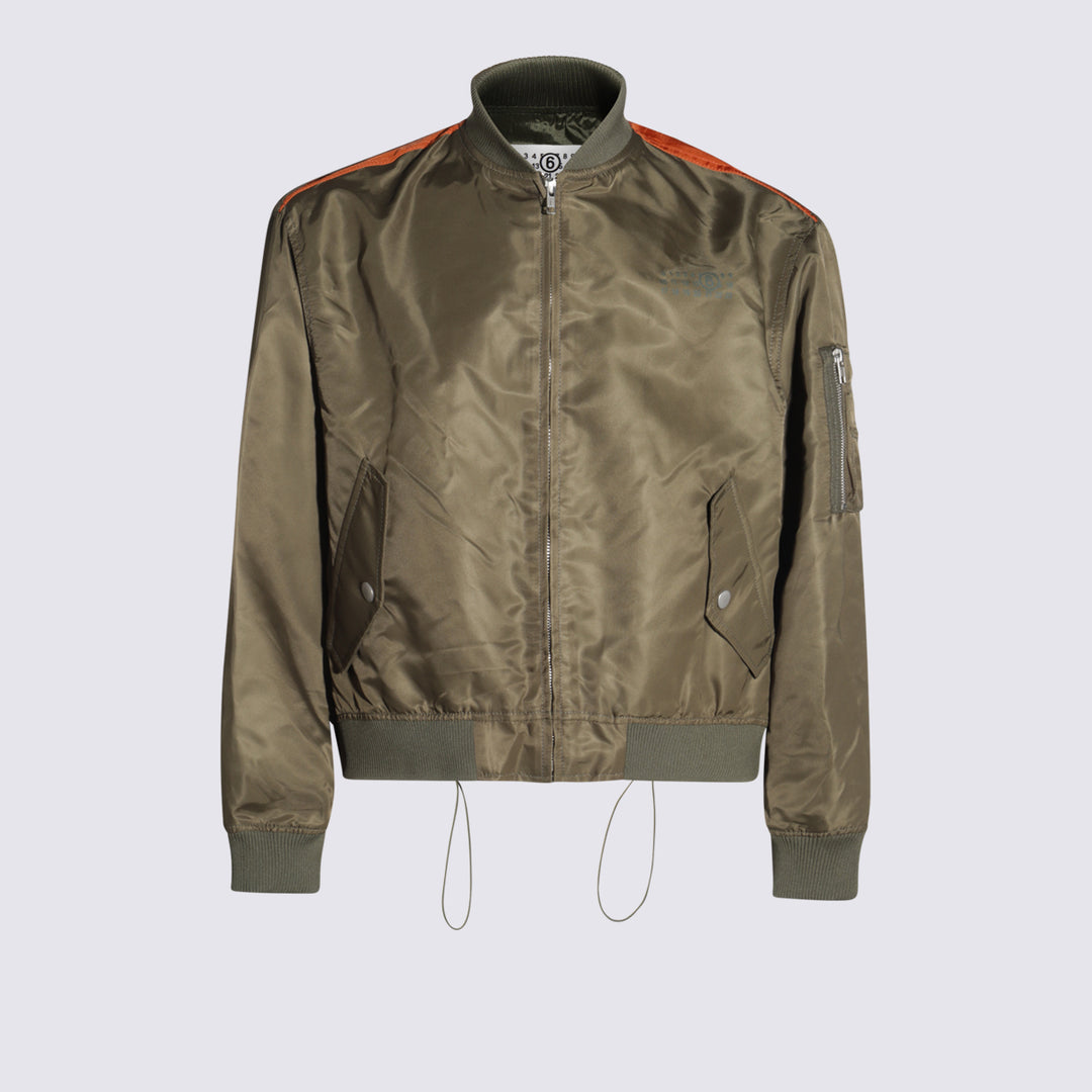 Mm6 Maison Margiela Jackets - Military/Orange | 34718f5b266f87004310c1b8a997fa6e1041d575