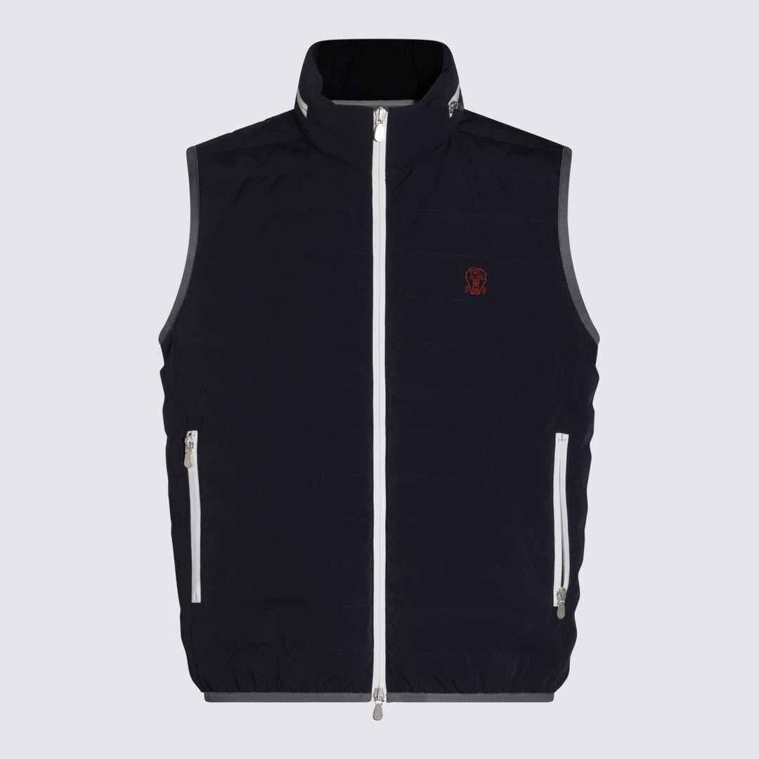 Brunello Cucinelli Coats - Blue and green | b7cfa99db76c6974a3ad737a51e140a33e16b1af