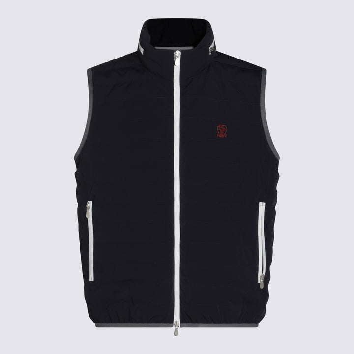 Brunello Cucinelli Coats - Blue and green | b7cfa99db76c6974a3ad737a51e140a33e16b1af