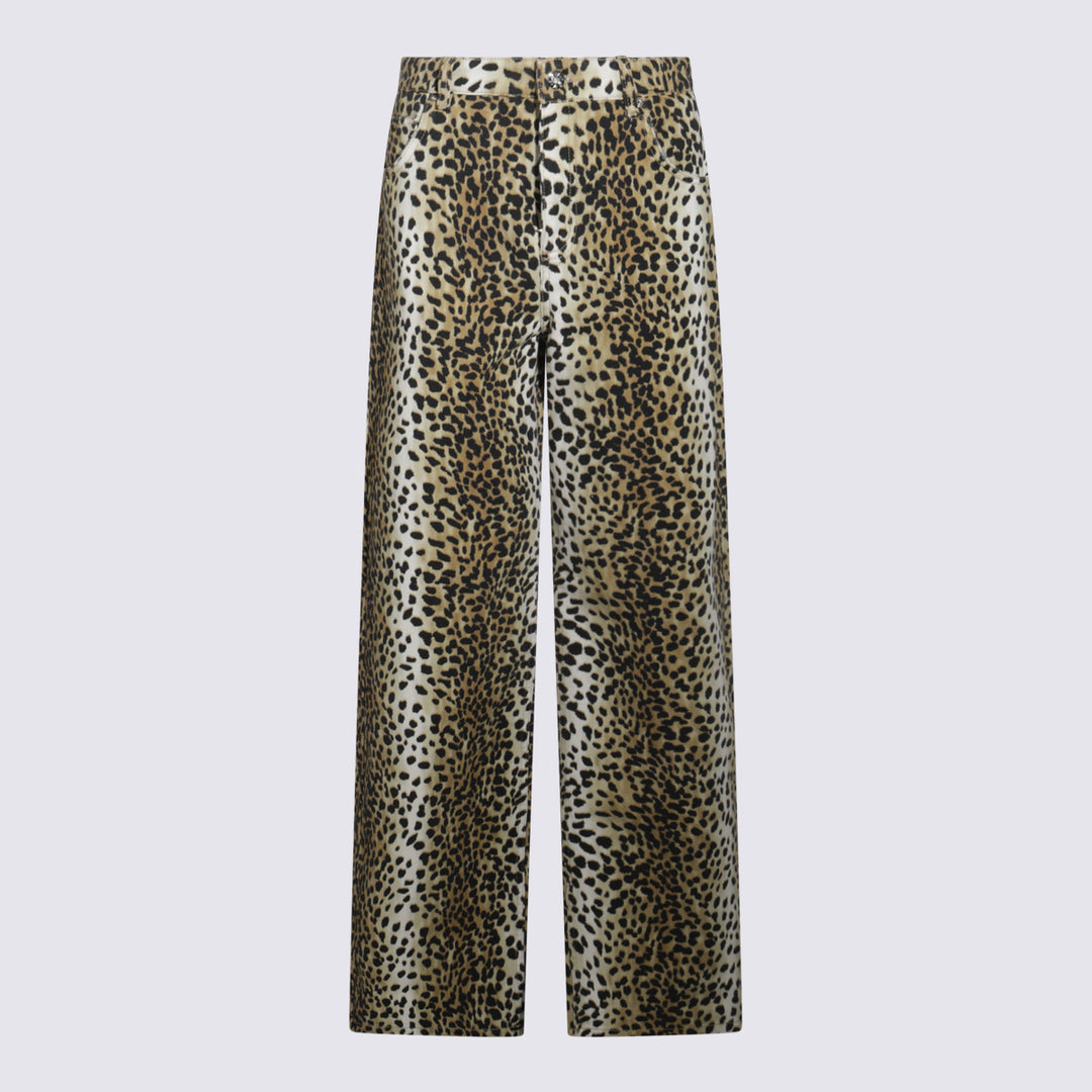 Blumarine Trousers - BLACK/COGNAC | 3c16fcb112c2ded5cebff02ff33252ddcc7cb425