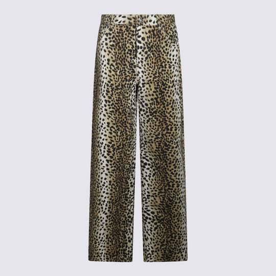 Trousers Black/Cognac