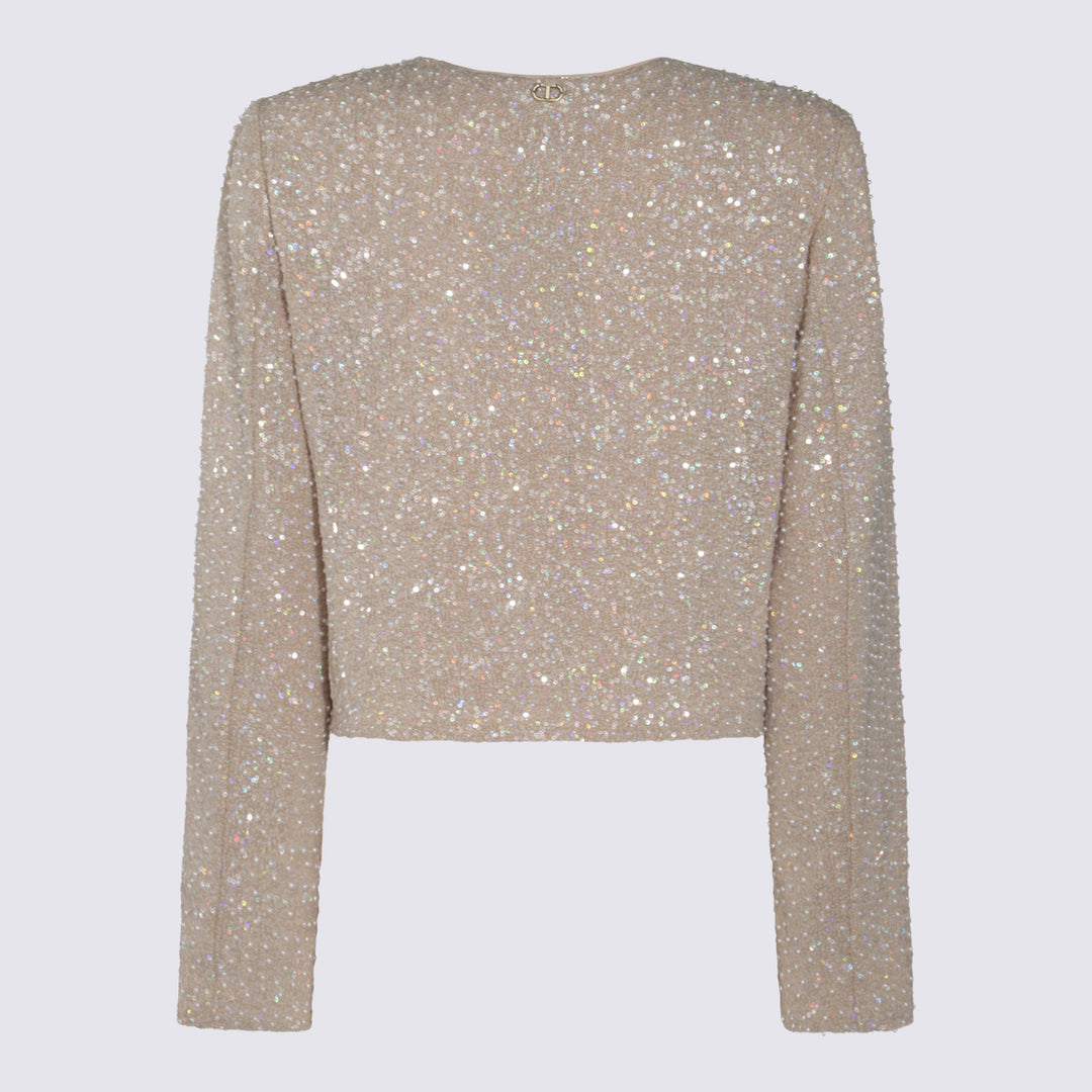 Twin-Set Jackets - PEARLS NEVE/BEIGE | 3b8c7107b842efa240f3d7dbb3b73023b285ba86