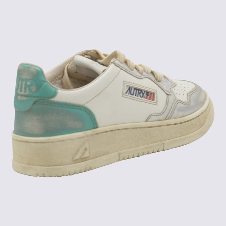 Autry Sneakers - METAL LEAT SILVER AQUA | db9b04f6d5b21d354072a3acda06b96c9ec216cf