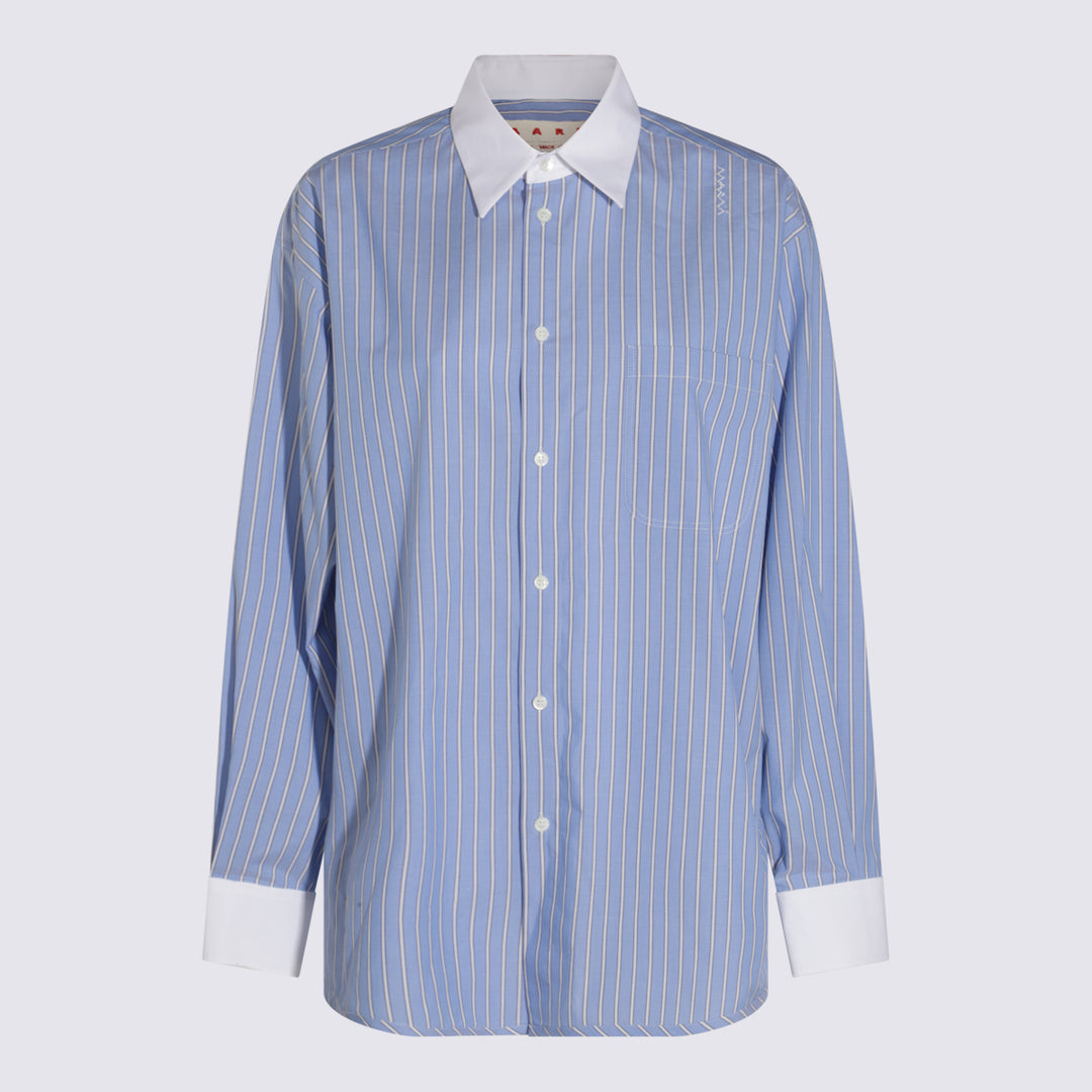Marni Shirts - BLUE CHINA | 7cb90156869f3ae21f340b2dee345612afa5c9dc