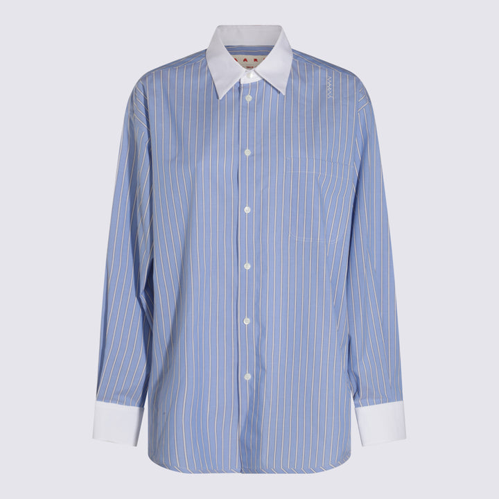 Marni Shirts - BLUE CHINA | 7cb90156869f3ae21f340b2dee345612afa5c9dc