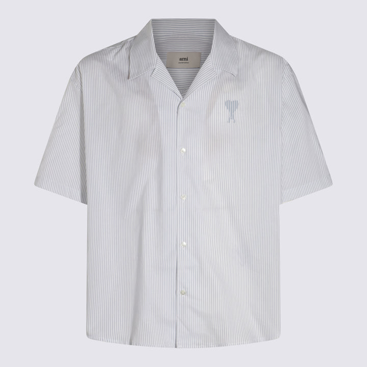 Ami Paris Shirts - WHITE/BLUE NOTE | a1fee4146b50f1827d69f087463b7fe8ca8357b2