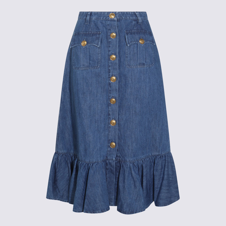 Valentino Skirts - MEDIUM BLUE | aad1d7af5ee2f6769a4b5e782bb0912c174b9b23