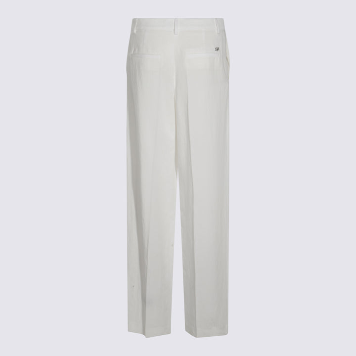 Blumarine Trousers - WHITE PEARL | 8fbe9f673f033883dfbd44f018b7f829fe4f7fbd