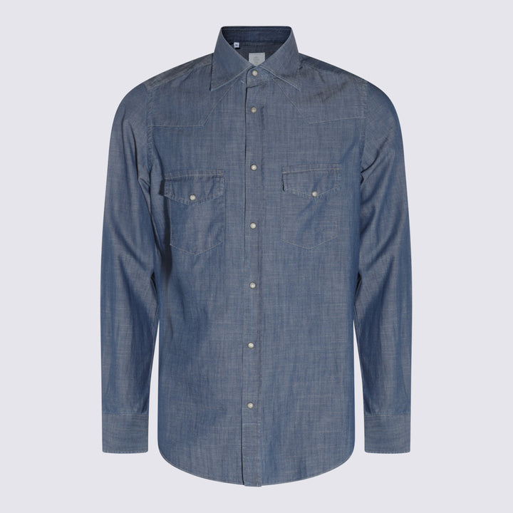 Eleventy Shirts - Blue and green | 79e5c1e072e95cdca22e0966e524e8a461be421f