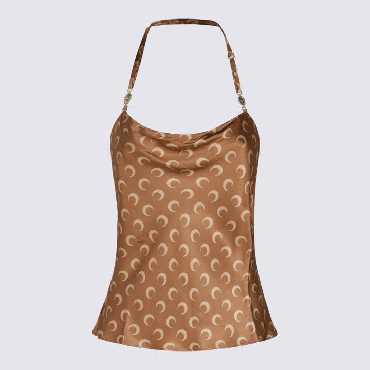 Marine Serre Top - DARK CAMEL | 492d54531970fe5b6d4c83a15150bf3f313a037c