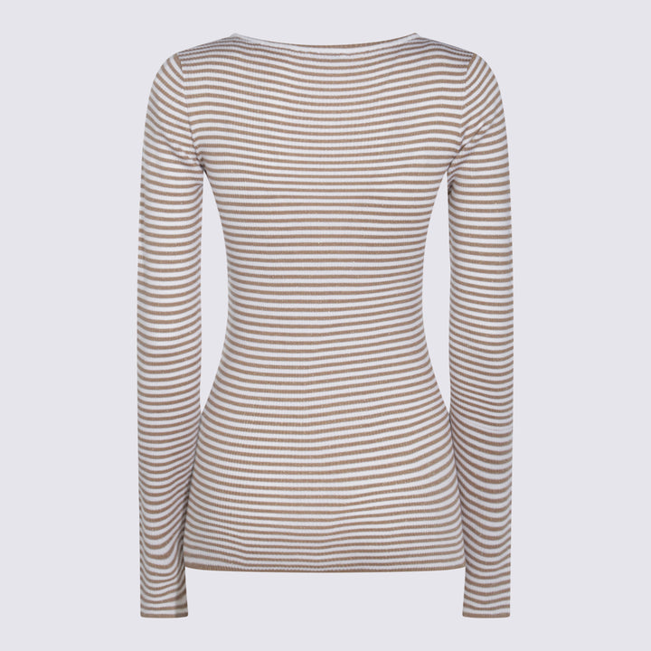 Brunello Cucinelli Sweaters - TERRA ROSSA+BIANCO | e6f795f2f15f985bfd08a039e9fe3d5ee065e22c