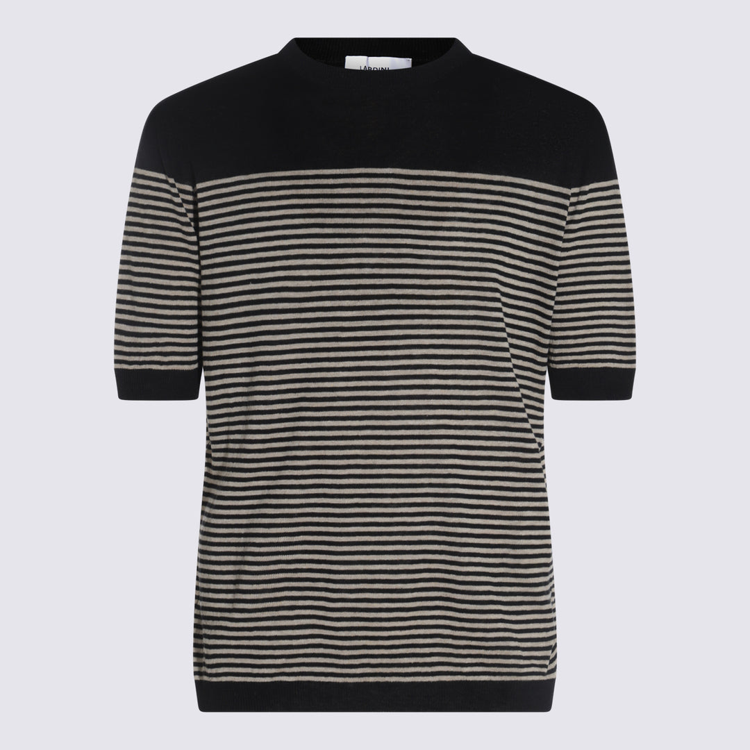 Lardini T-shirts and Polos - Black/Cream | a01bb8c9ed4fcad34376c79e70657a11d2d743d1