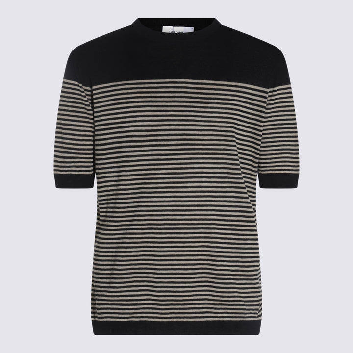 Lardini T-shirts and Polos - Black/Cream | a01bb8c9ed4fcad34376c79e70657a11d2d743d1