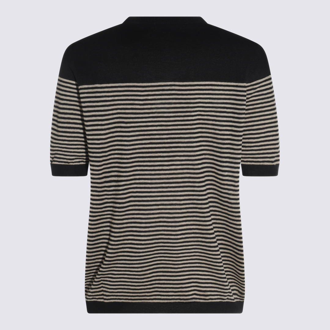 Lardini T-shirts and Polos - Black/Cream | bfe6a7fc27a82f16ca7da1d345d4f833f7ea5900