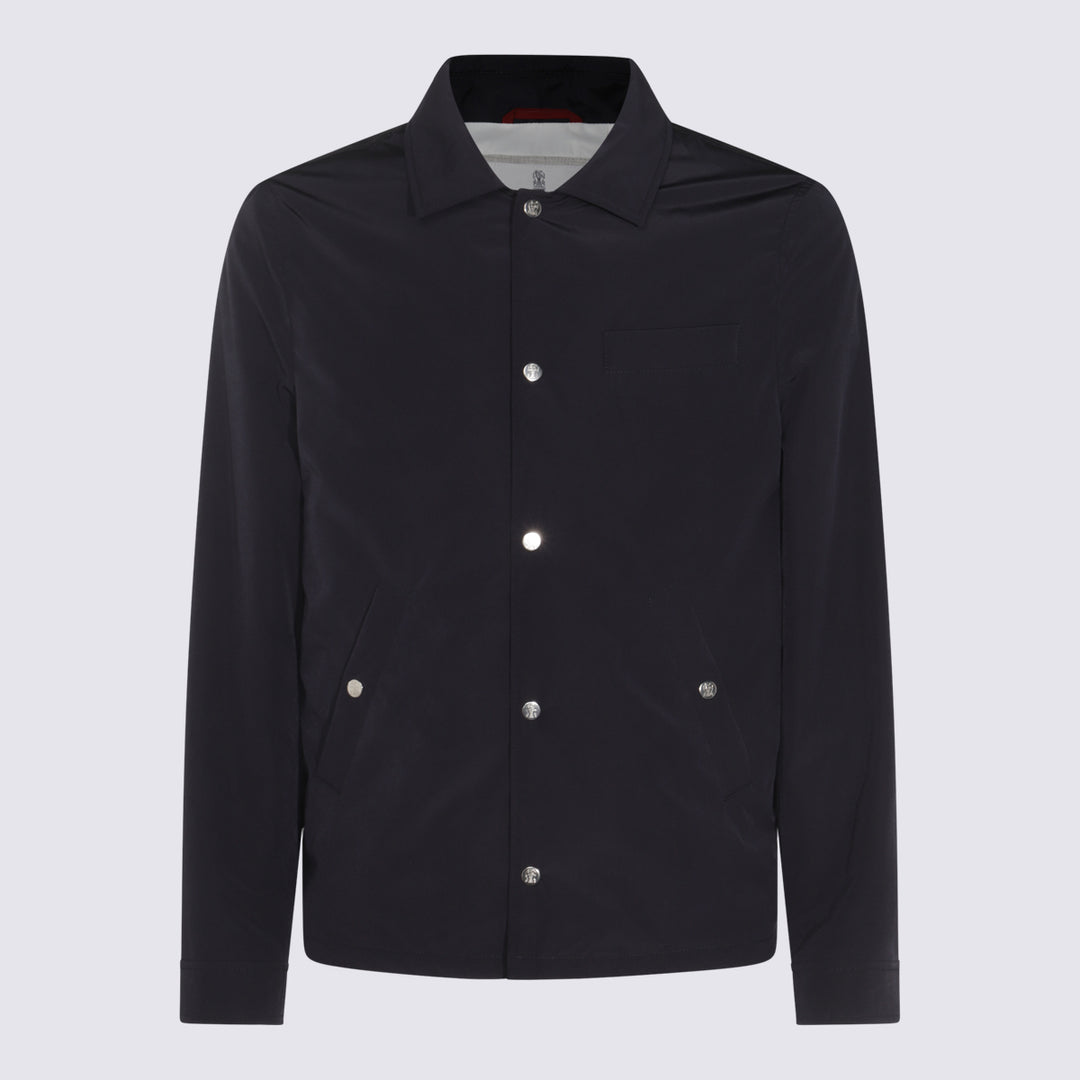 Brunello Cucinelli Jackets - BLU COLORATO+PANAMA | ef740d79199623e144510bb260f15f9771fa198b