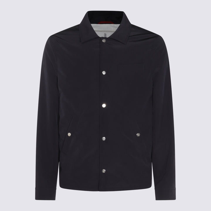 Brunello Cucinelli Jackets - BLU COLORATO+PANAMA | ef740d79199623e144510bb260f15f9771fa198b