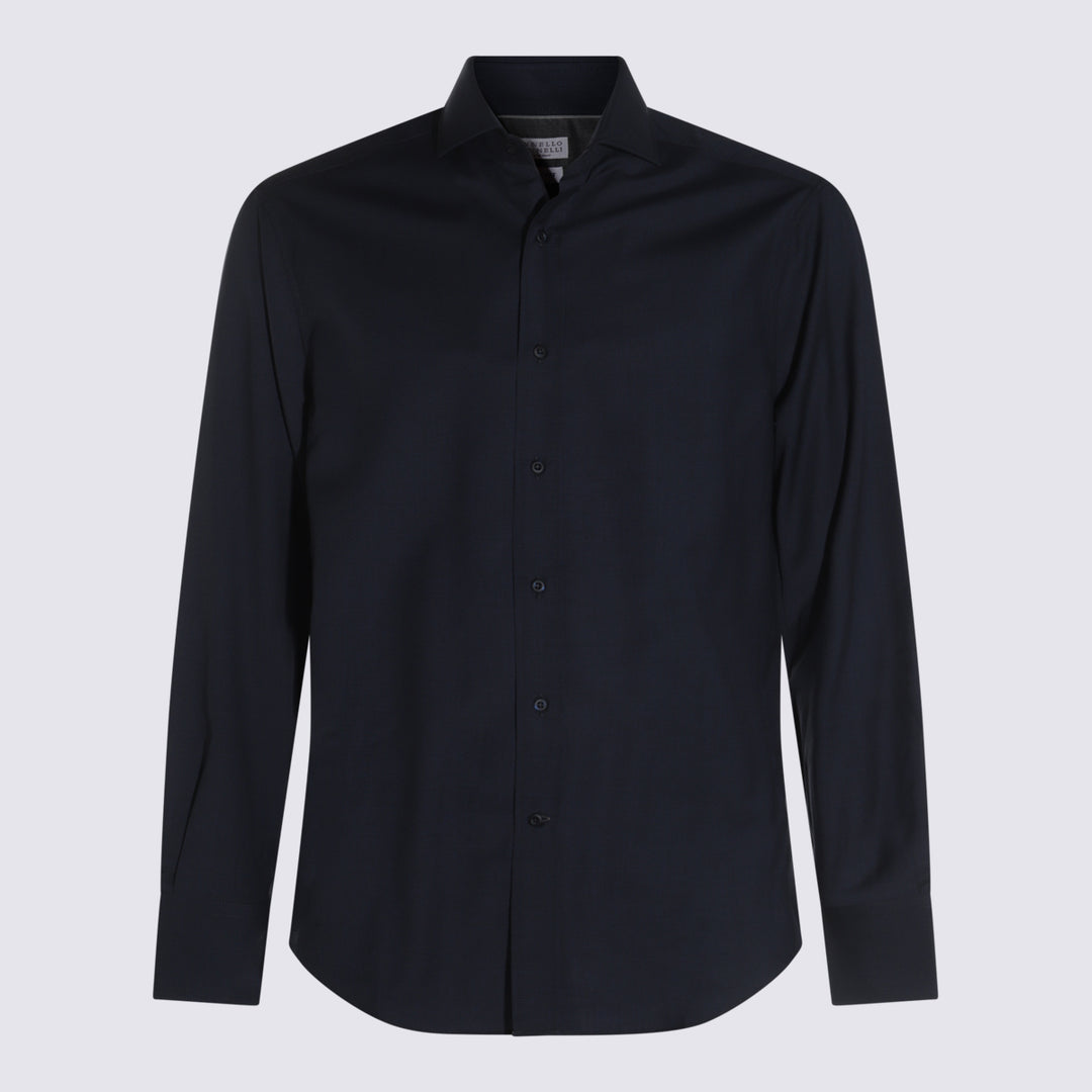 Brunello Cucinelli Shirts - BLU COLORATO | b63d28b67b197a83500967729c9360e02f35c0d6