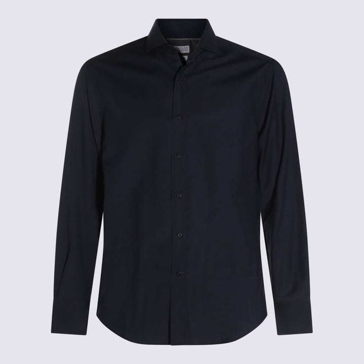 Brunello Cucinelli Shirts - BLU COLORATO | b63d28b67b197a83500967729c9360e02f35c0d6
