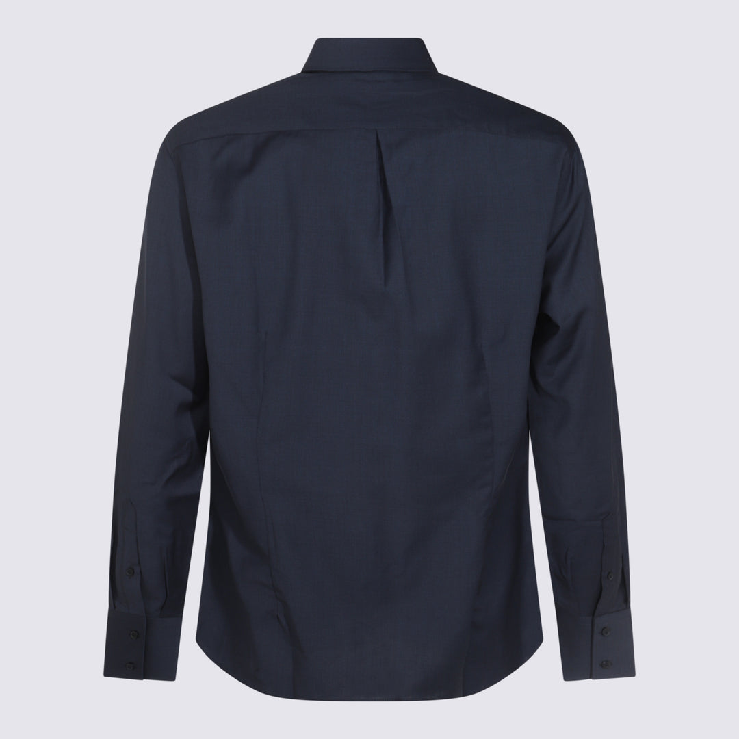 Brunello Cucinelli Shirts - BLU COLORATO | 6c169c0ef0692603a0ff4ad0fa49190c0ab1dfe2