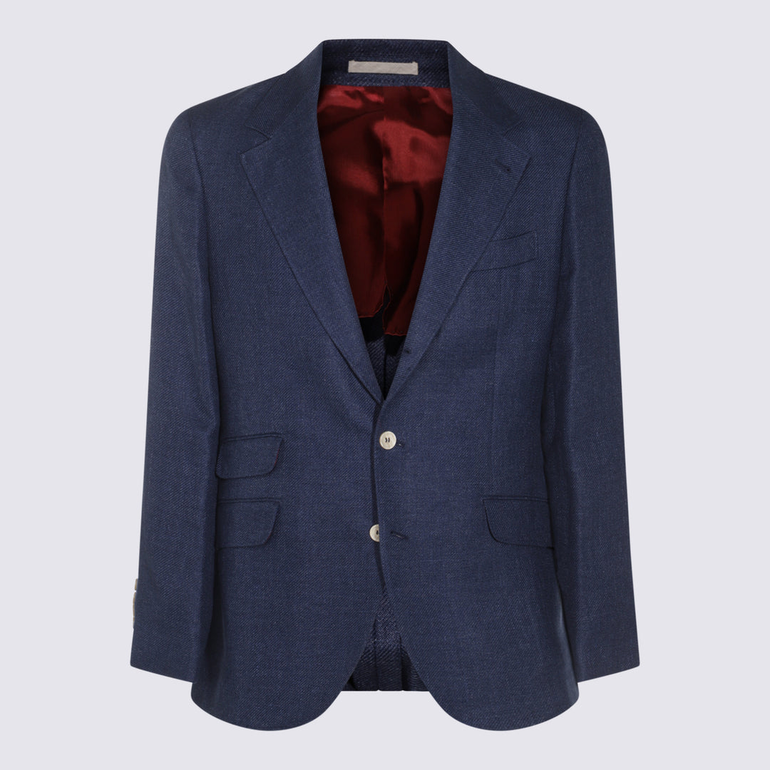 Brunello Cucinelli Jackets - Blue and green | 4f5e1aaed17e7f35fbcda712dcc5cad1ee20f6a4